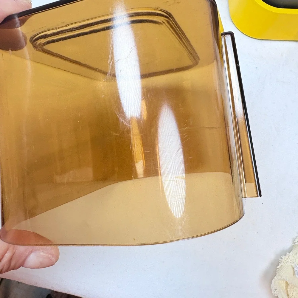 Terraillon Export 4000 Kitchen Scale Vintage Yellow Amber MCM Made in France